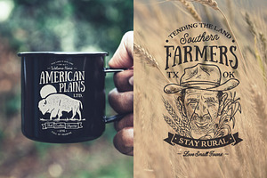 Farmhouse Vintage Badges And Logos