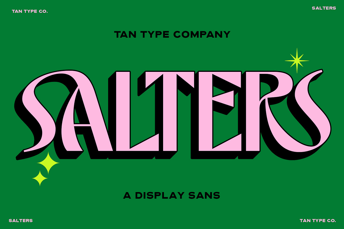 TAN - SALTERS, a Font by TanType (Photo 1 of 14)