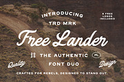 Free Lander - Font Duo + Extra, a Handwritten Font by Davide Bassu (Thumbnail 1 of 7)