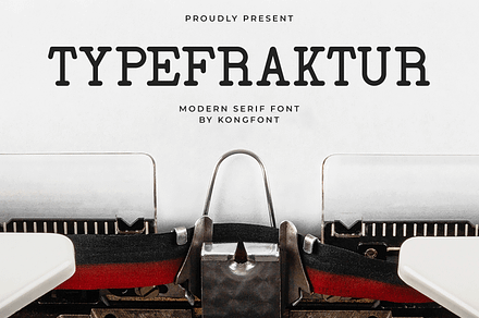 Typefraktur – Modern Serif Font