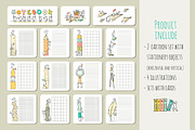 Cartoon stationery with People, an Education Illustration by Sapunkele (Thumbnail 3 of 5)
