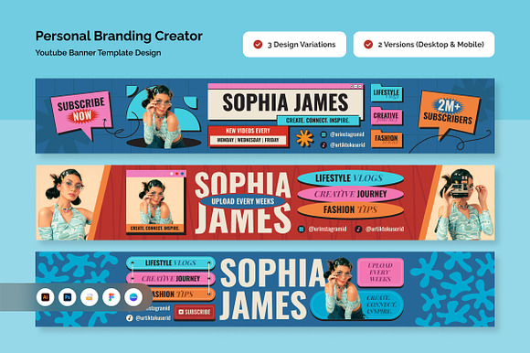 Personal Branding YouTube Banner preview 5