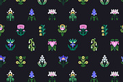 Abstract flowers set + backgrounds, a Decorative Illustration by PaperTrident (Thumbnail 13 of 16)