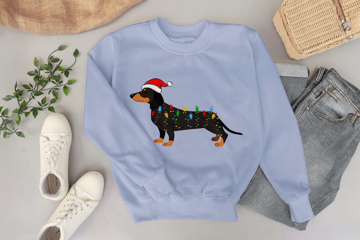 Dog Christmas T Shirt Design Digital, a Graphic by Vector Portal (Photo 1 of 6)