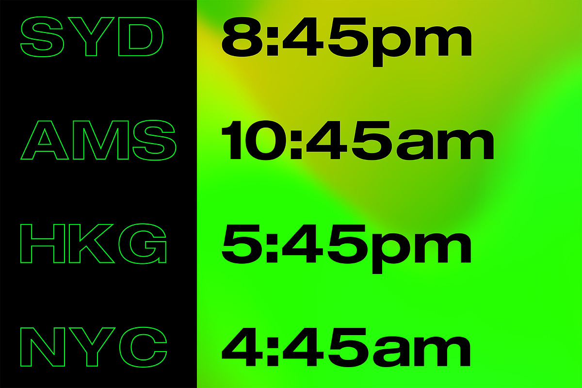FLURO Typeface preview 5