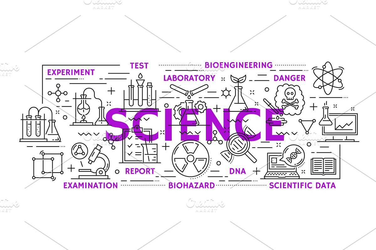 Medicine, physics, chemistry, a Healthcare Illustration by Vector Tradition