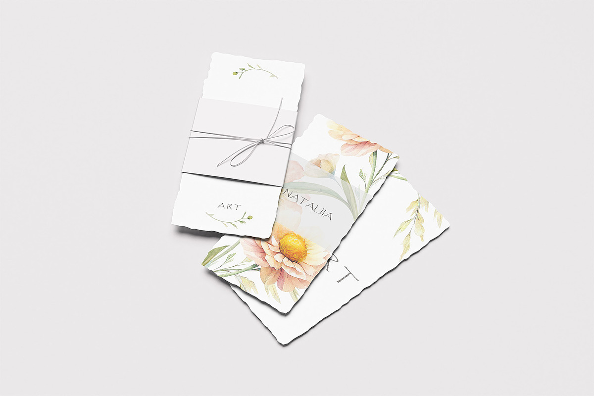 Spring Floral Nature Watercolor Set, a Decorative Illustration by NatalieArtsDenysenko (Photo 6 of 11)