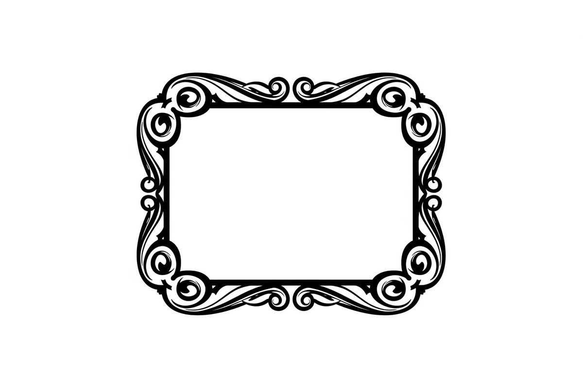 Vintage Scroll Corner Frame Bundle, an Illustration by Gfx_Store (Photo 31 of 48)