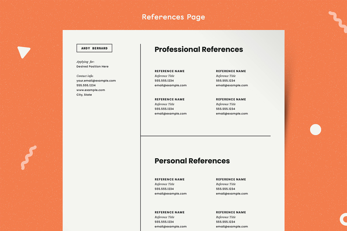 Modern Resume Template CV, a Resume Template by More Profesh (Photo 4 of 6)