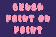 Brollie Graffiti Display Typeface, a Handwritten Font by Maulana Creative (Thumbnail 3 of 7)