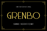 Grenbo - Sans Serif Font, a Sans Serif Font by lelevien (Thumbnail 1 of 4)
