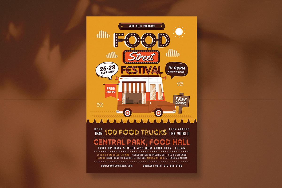 Bundle Food Truck Festival Flyer, a Flyer Template by Totem Design Studio (Photo 3 of 5)