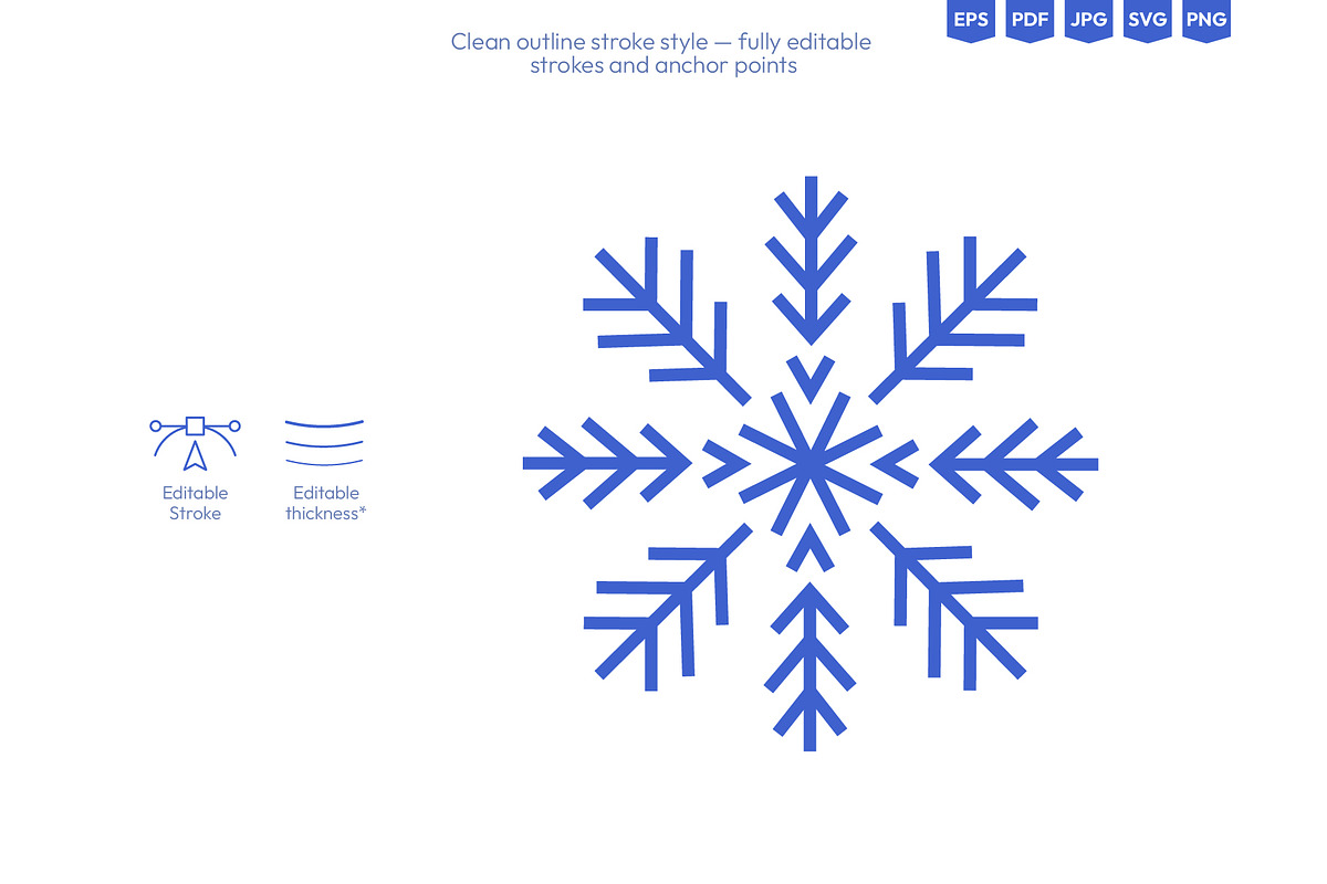 Outline Snowflakes & Winter Icons, an Illustration by Ilia Design (Photo 4 of 10)