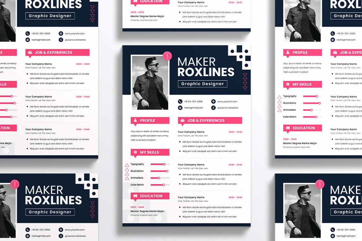 Business Resume CV, a Resume Template by dokudokunomi (Photo 4 of 4)