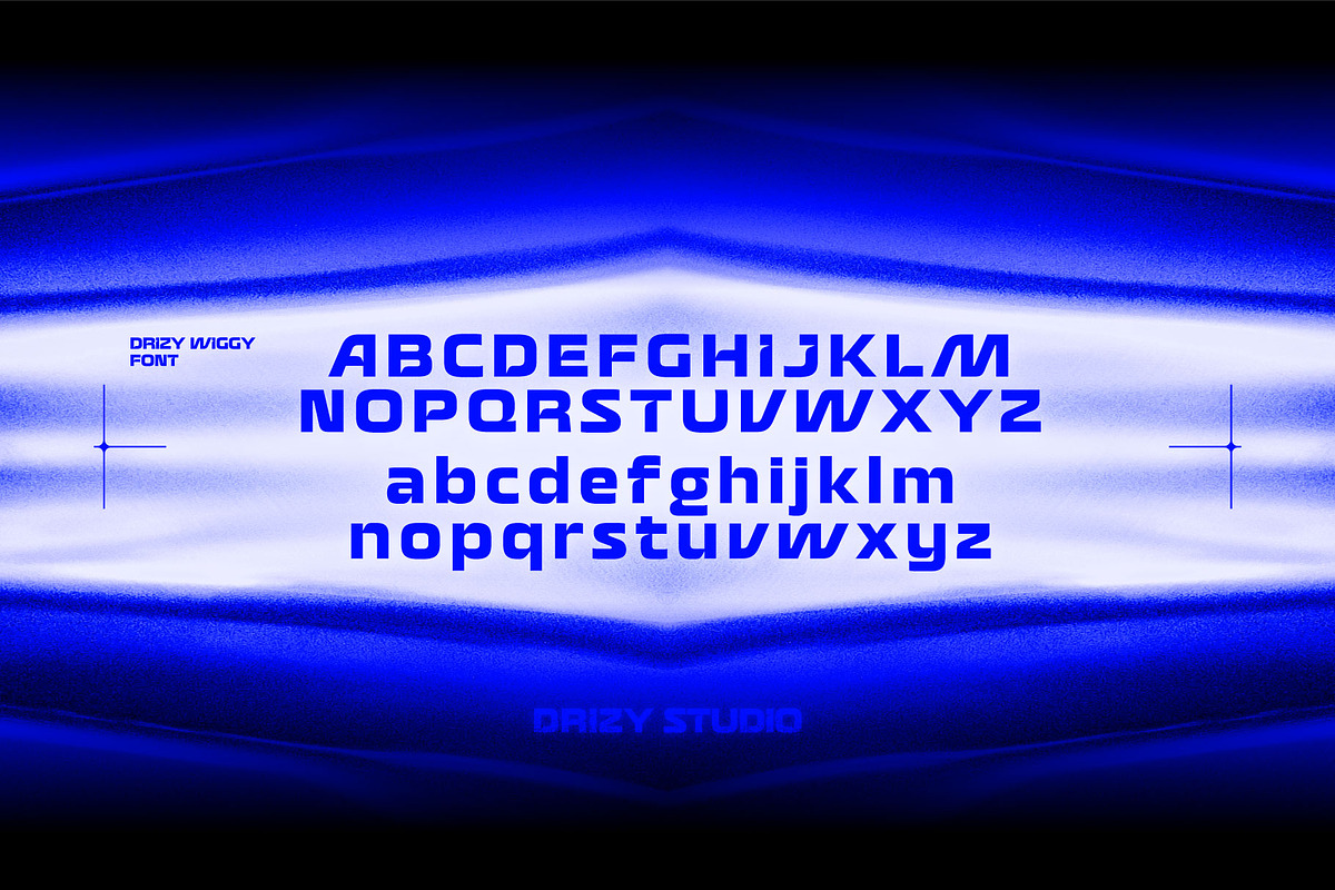 Drizy Wiggy - Techno Sans Serif font, a Sans Serif Font by Drizy (Photo 3 of 9)