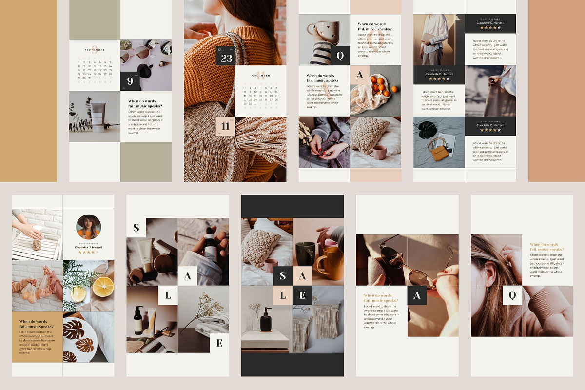 Instagram Calendar Story Templates, a Social Media Template by Keikoya (Photo 13 of 16)