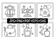 Bold and Easy Girl Fashion Coloring, a Person Illustration by Ink Gallery (Thumbnail 2 of 8)