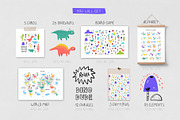 Dinosaurs Clipart Set, an Animal Illustration by JuliyArt (Thumbnail 10 of 11)
