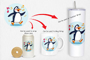 Dancing Penguin Clipart, a Graphic by Artnoy (Thumbnail 4 of 5)