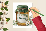 Watercolor Cottage Clipart, an Illustration by DreamCafeArt (Thumbnail 5 of 6)