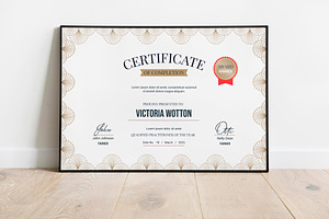 Elegant Deco Certificate Template