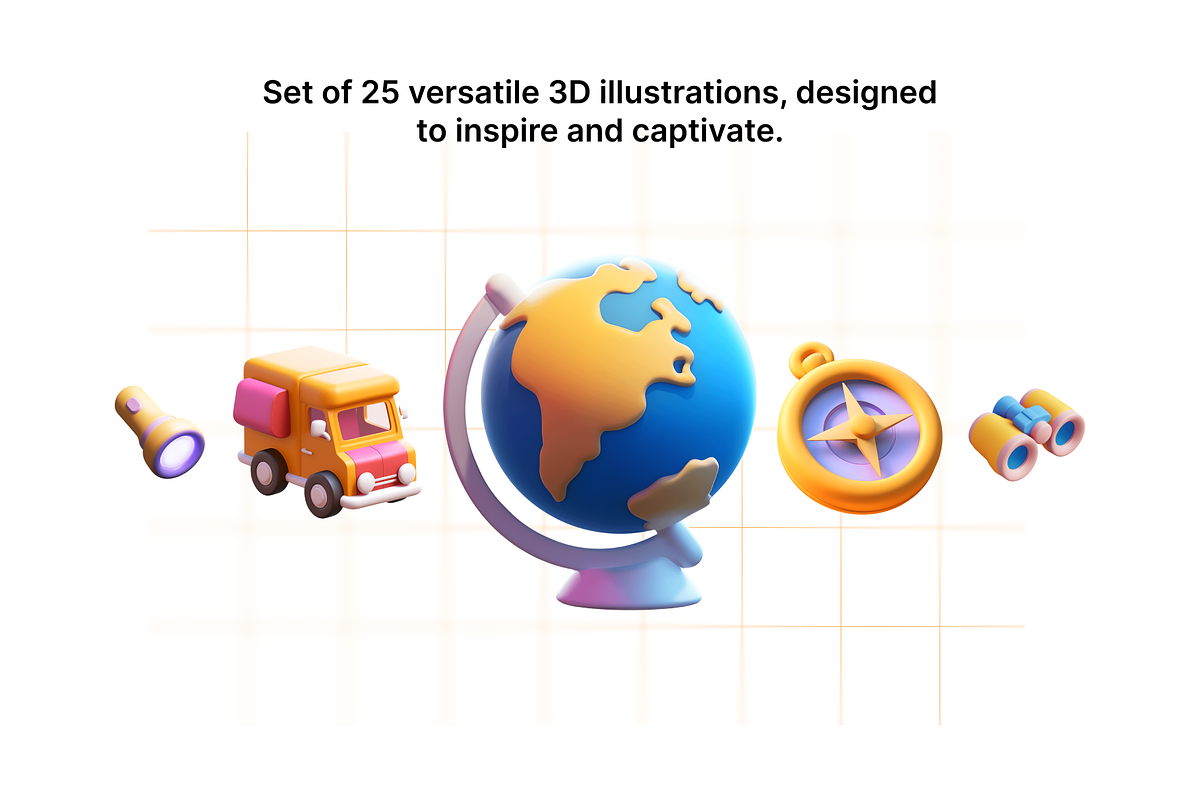 Journey 3D Icons, a 3D by Craftwork (Photo 4 of 5)