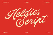 Heldies – Retro Vintage Script Font, a Script Font by Blankids Studio (Thumbnail 1 of 12)