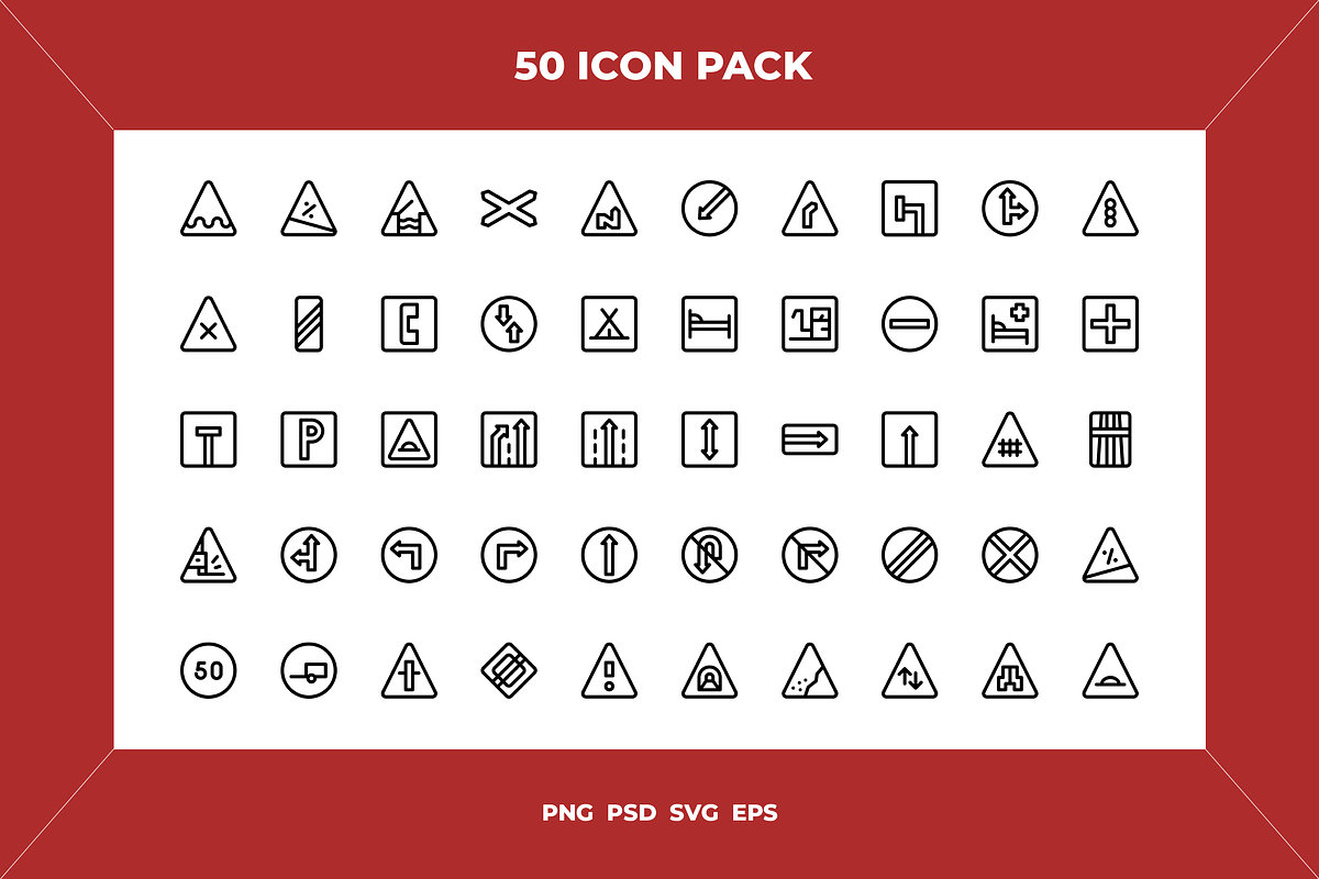 Traffic signs icons, an Icon by Wencory (Photo 1 of 2)