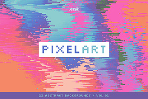 Pixel Art Colorful Backgrounds V01