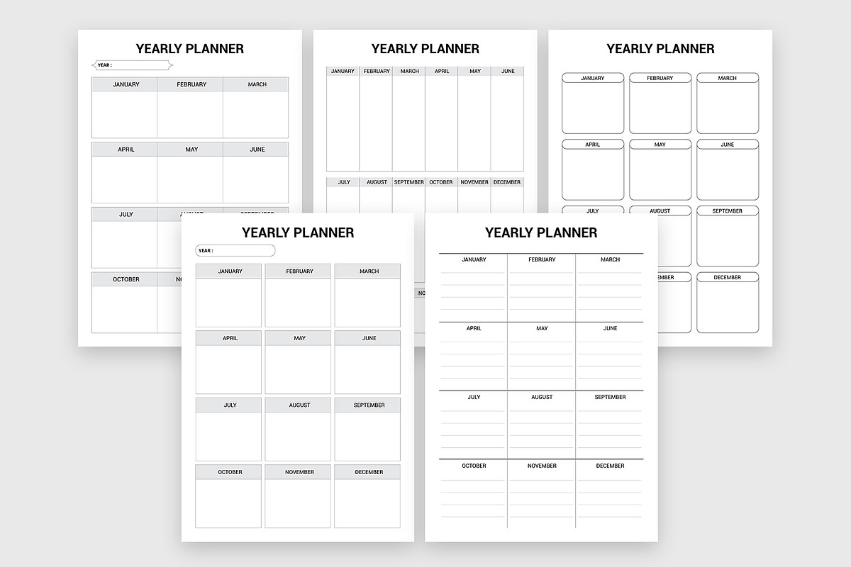 Daily Weekly Monthly Planner Bundle, a Stationery Template by ROJI CREATOR (Photo 10 of 12)