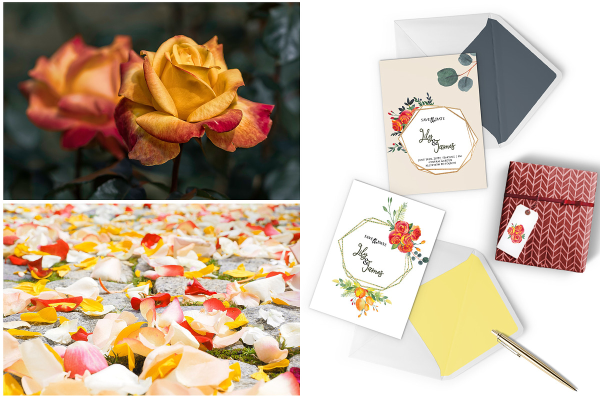 Watercolor Flowers, Frames, Bouquets, an Illustration by ColorfulNest (Photo 5 of 5)