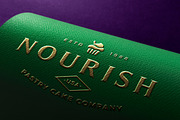 Hot Foil Paper Emboss Logo Mockup, a Product Mockup by GfxFoundry (Thumbnail 1 of 4)