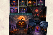 100 Halloween RPG Backdrops, a Seasonal Illustration by ThatsDesignArt (Thumbnail 15 of 19)