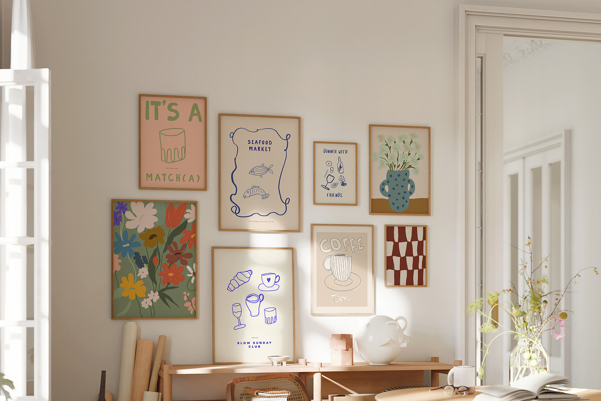 Handmade Prints I Hand Drawn Poster, a Background Graphic by Laras Wonderland (Photo 12 of 12)