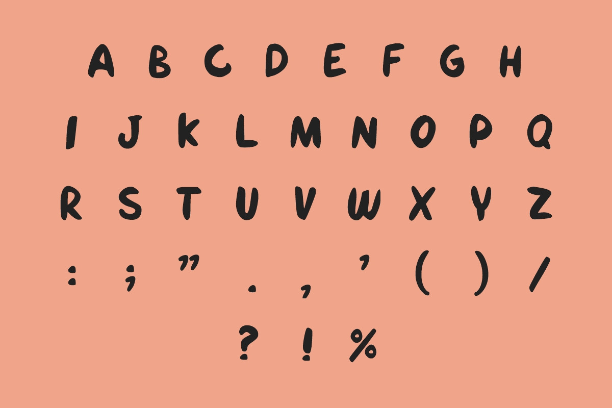 Karate Kids, a Handwritten Font by Fourteen Letter (Photo 4 of 7)