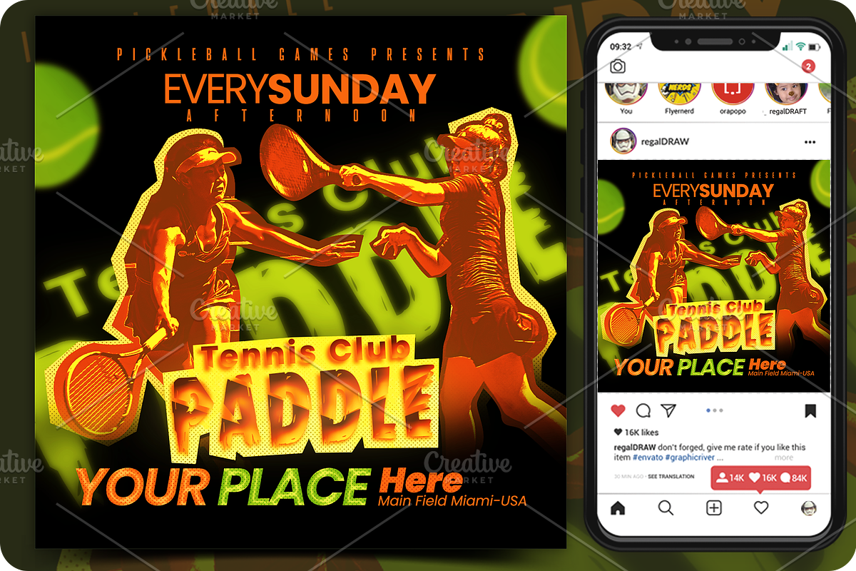 Paddle Game Flyer