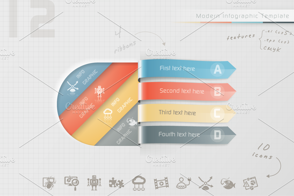 Modern Infographic Options (12), a Presentation Template by Infographic Paradise