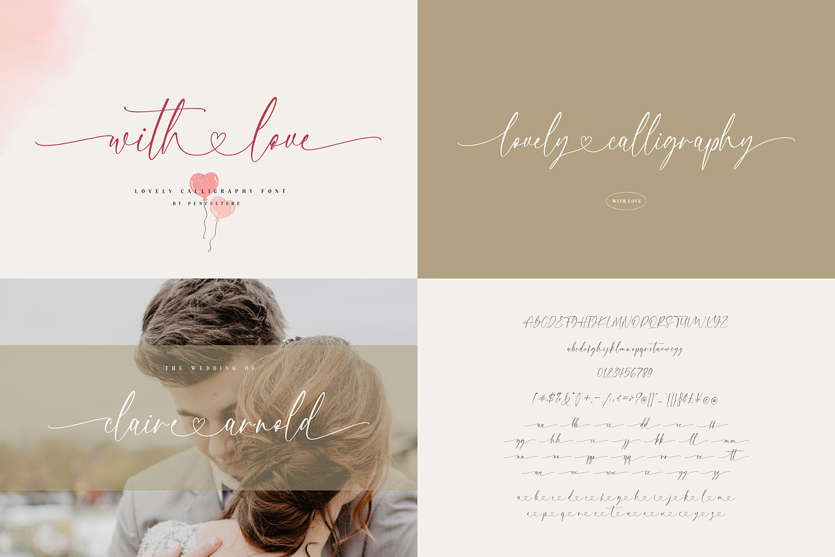 Calligraphy Font Bundle Voll II, a Script Font by Pen Culture (Photo 9 of 10)
