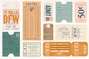 Tickets Kit, a Texture Illustration by Little Sisters Studio (Thumbnail 2 of 5)