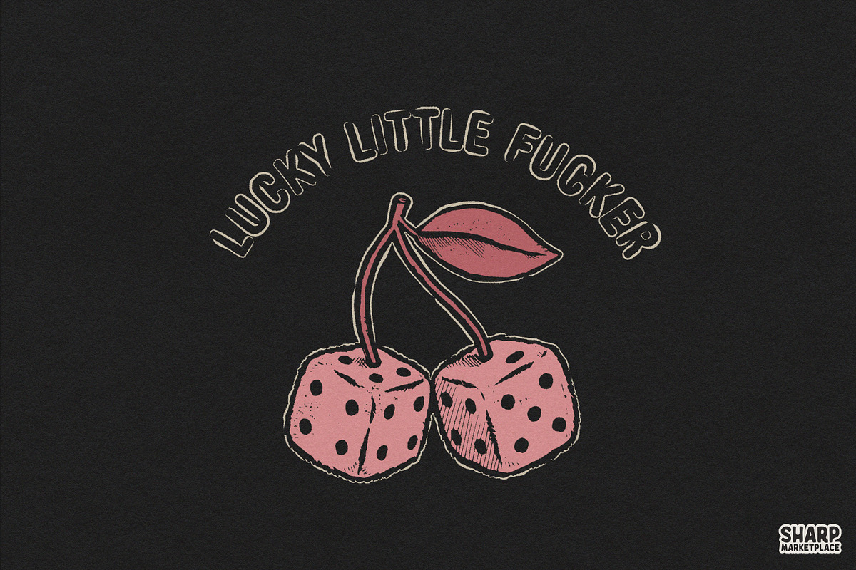 Lucky Little Fucker Dice Cherries, an Object Graphic by SharpMarketplace (Photo 2 of 5)