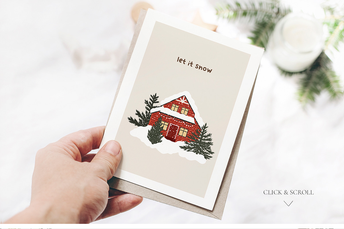 Christmas Mood - winter holiday set, a Seasonal Illustration by Madiwaso (Photo 10 of 12)