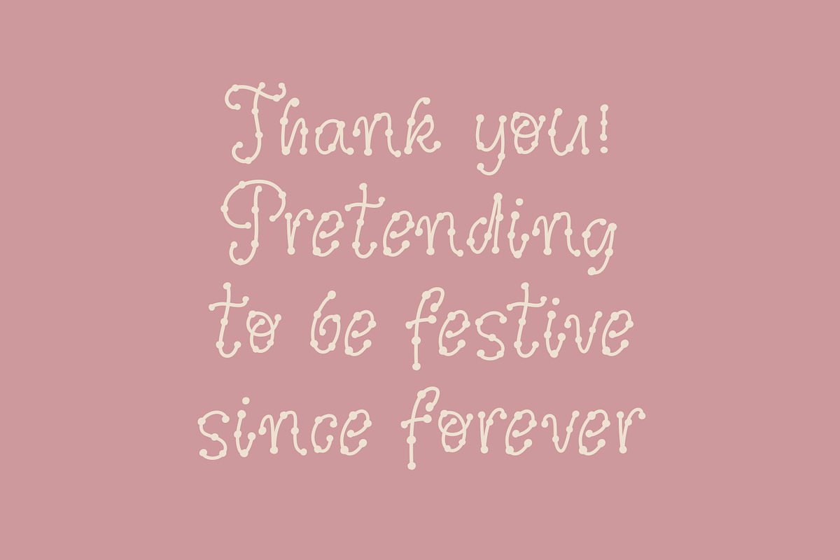 Holiday String - Vintage Dotted Font, a Handwritten Font by AnMark (Photo 10 of 10)