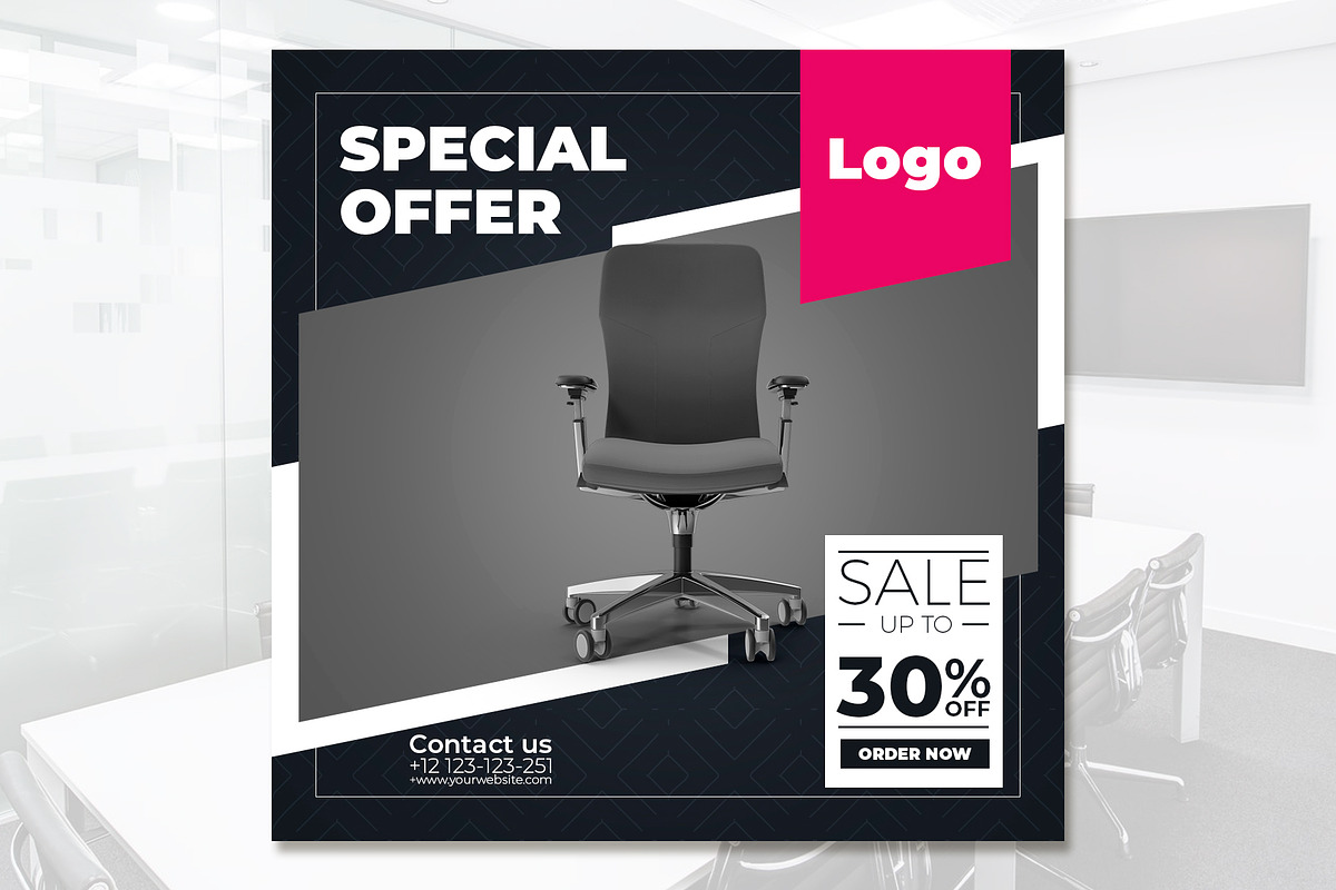 Instagram Posts Furniture Template, a Social Media Template by rogeriomarcos (Photo 2 of 7)
