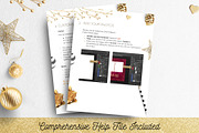 Christmas Card Template Photoshop, a Card Template by Nifty Template Studio (Thumbnail 11 of 13)