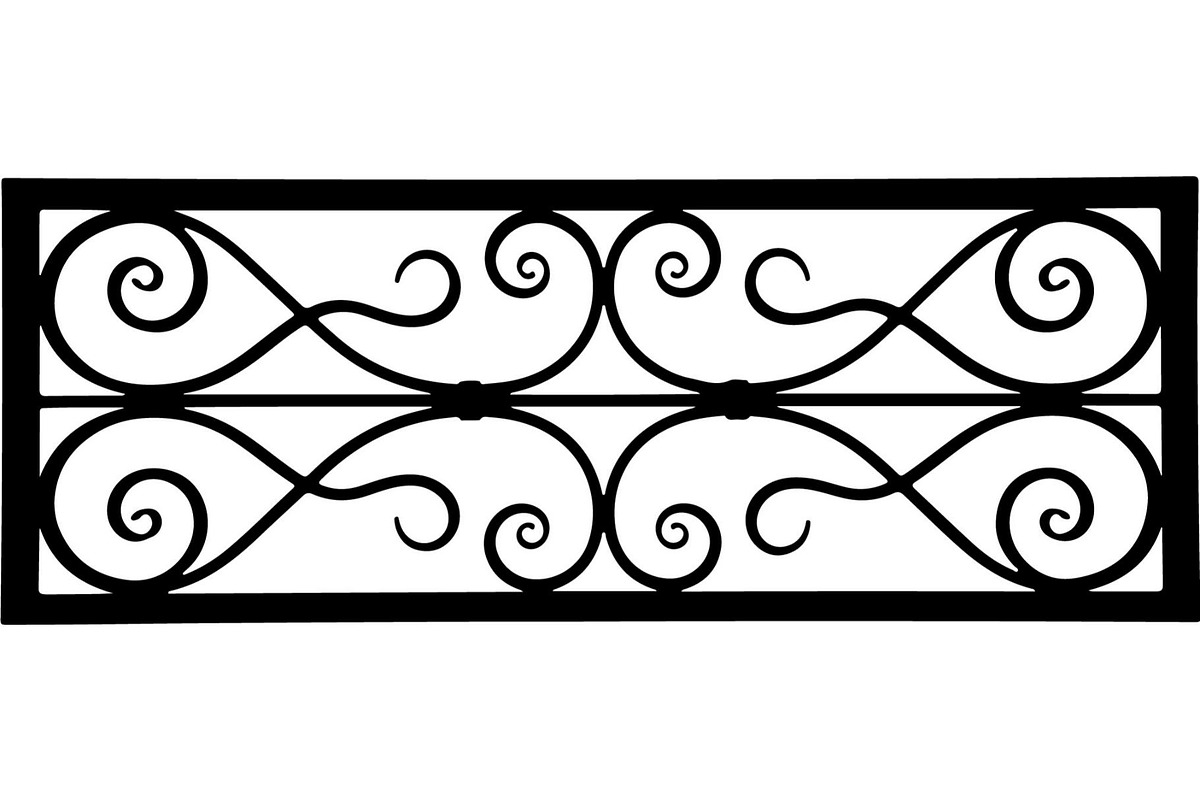 Luxury Iron Scroll Gate Railing, an Object Graphic by Designer_Momina (Photo 10 of 17)