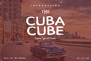 Cuba Cube Font, a Sans Serif Font by yantodesign (Thumbnail 1 of 8)
