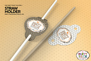 Straw Holder Packaging Mockup, a Cups & Container Mockup by INCDesign (Thumbnail 4 of 6)