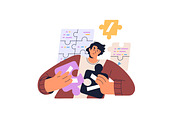 Programmers at work. IT concepts set, a Work Illustration by PaperTrident (Thumbnail 15 of 28)
