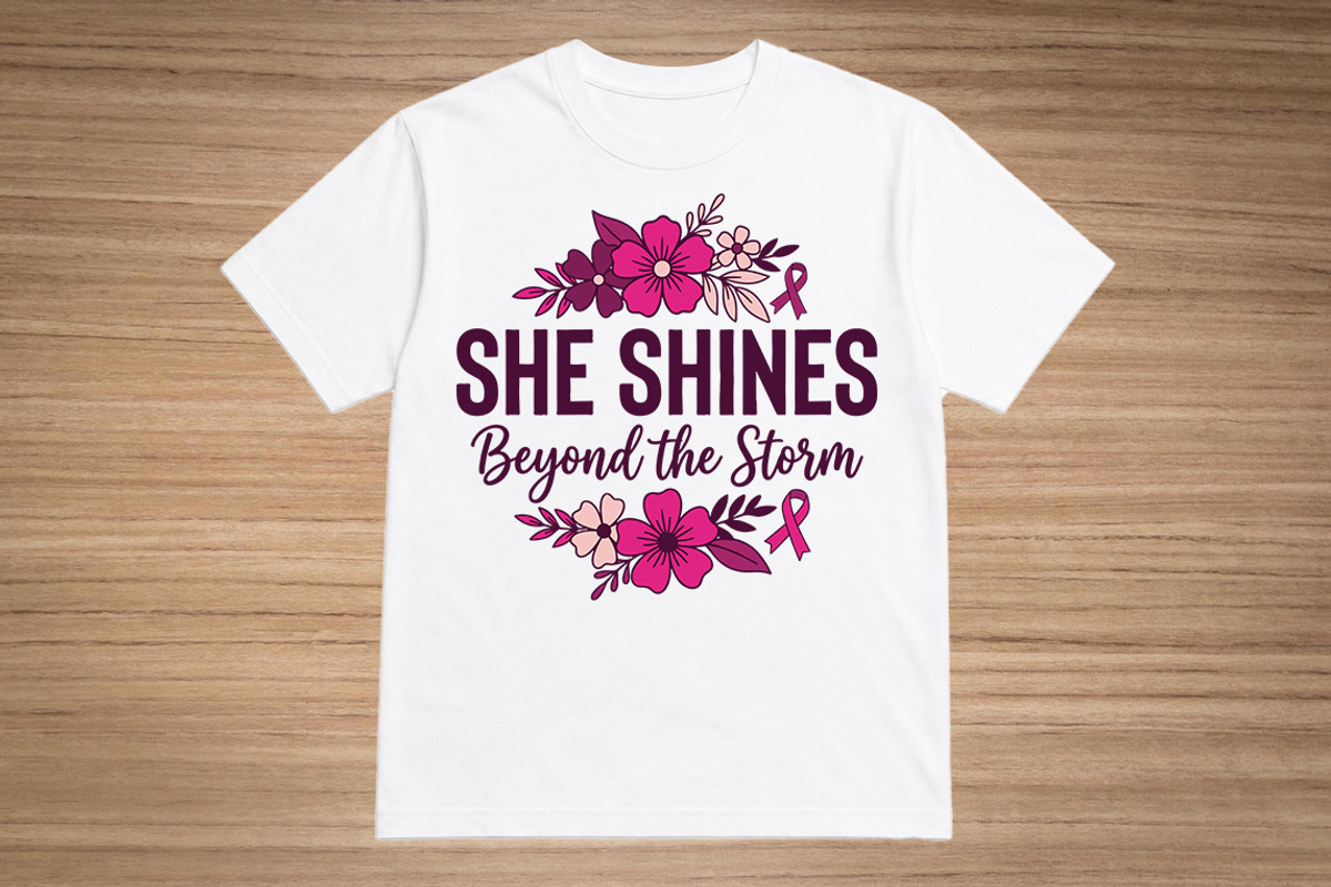 Breast cancer awareness T-shirt, an Object Graphic by hafijul (Photo 1 of 3)