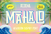 Maoni - Tropical & Hawaiian Font, a Sans Serif Font by Artisan Themes (Thumbnail 11 of 11)